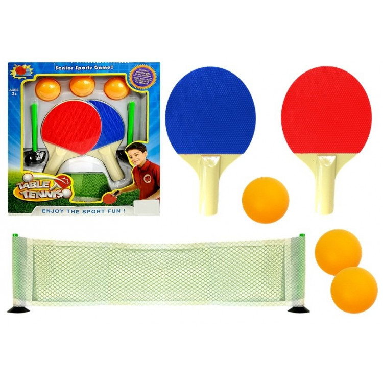 Stolný tenis - sieťka, rakety, loptičky